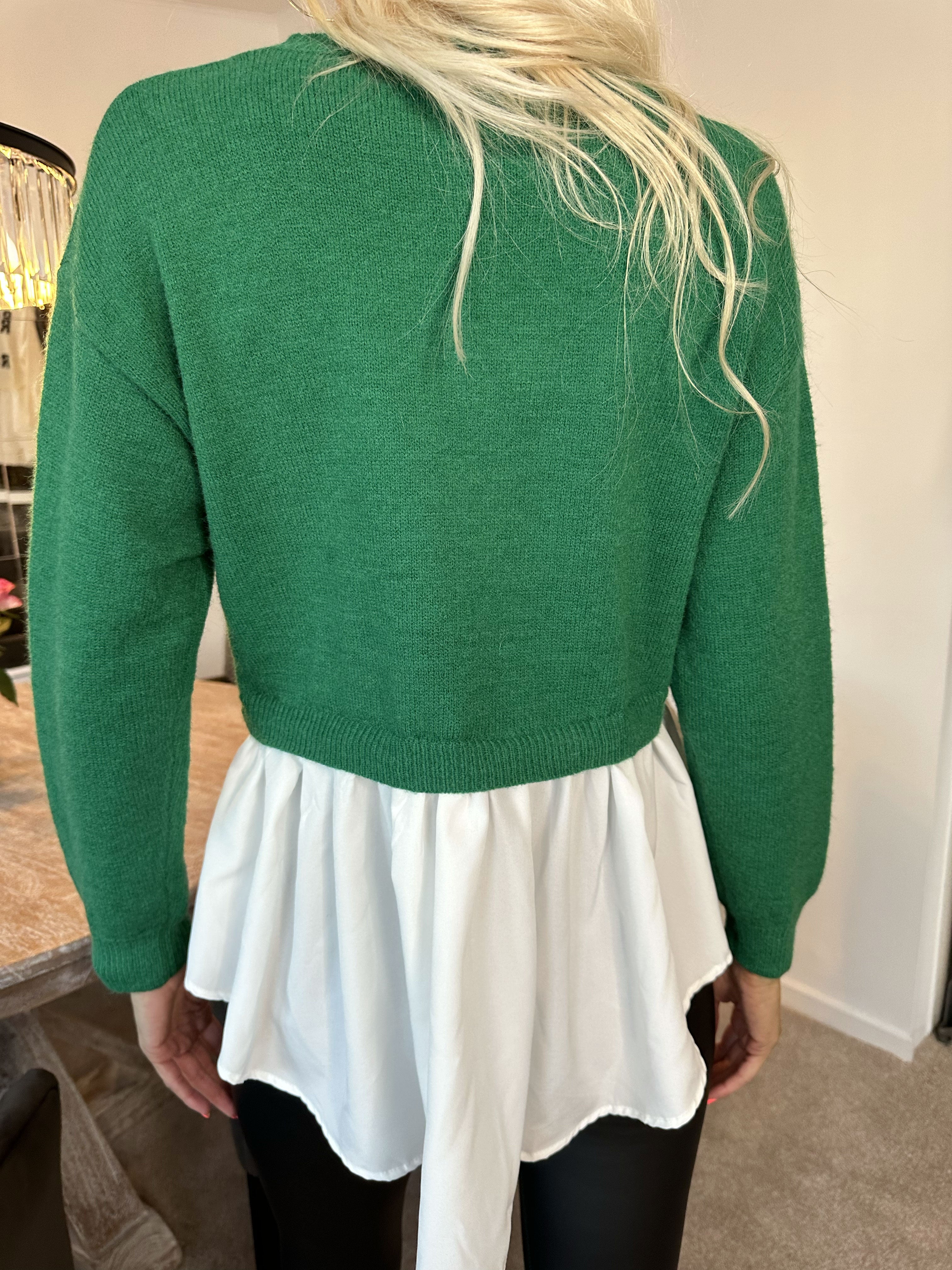 Rock N Roll - Strikbluse med sødt skjorte skød